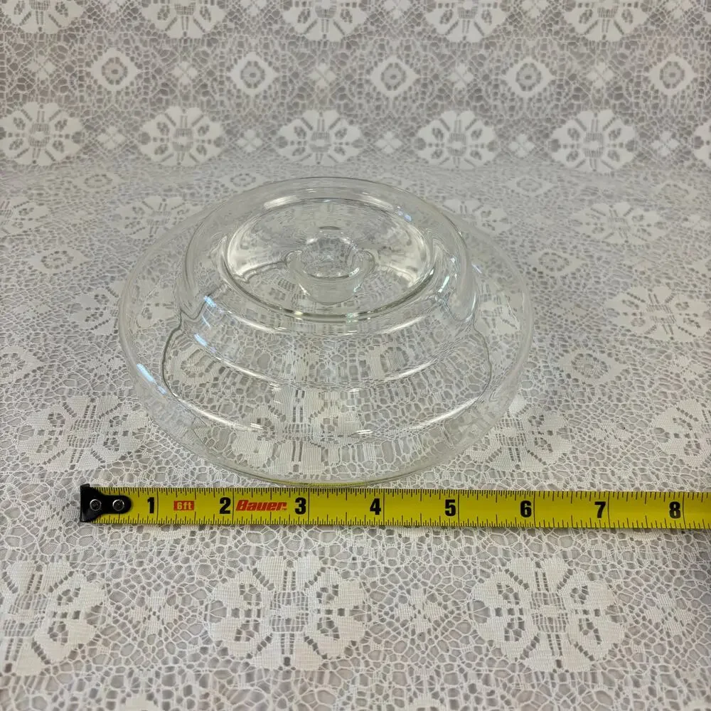 Vintage Pyrex Glass Hourglass Candle Holder Hurricane Taper Pillar Base